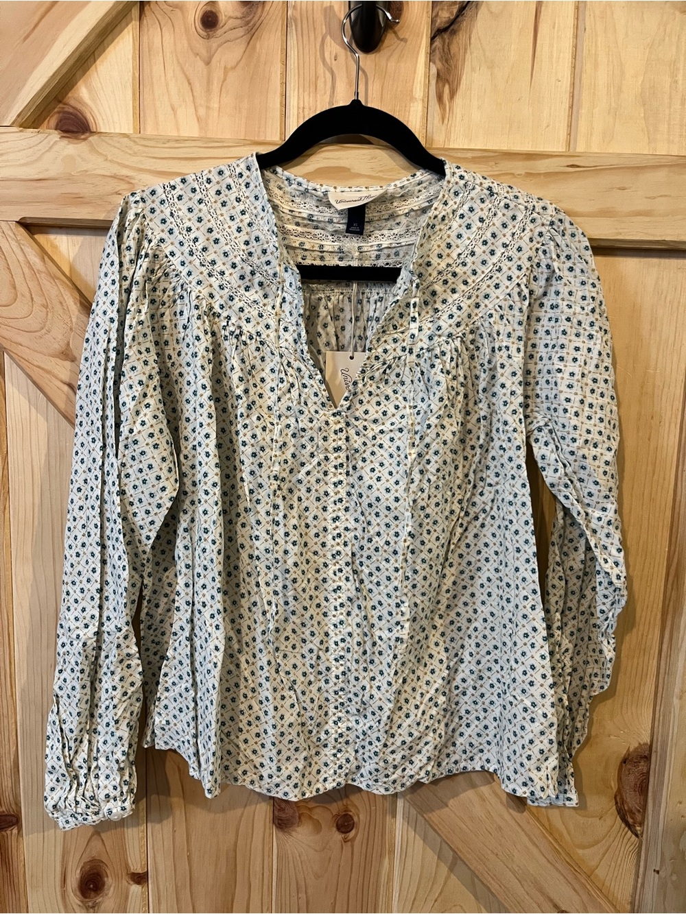Universal Thread Cottagecore Ditsy Floral Blouse NWT